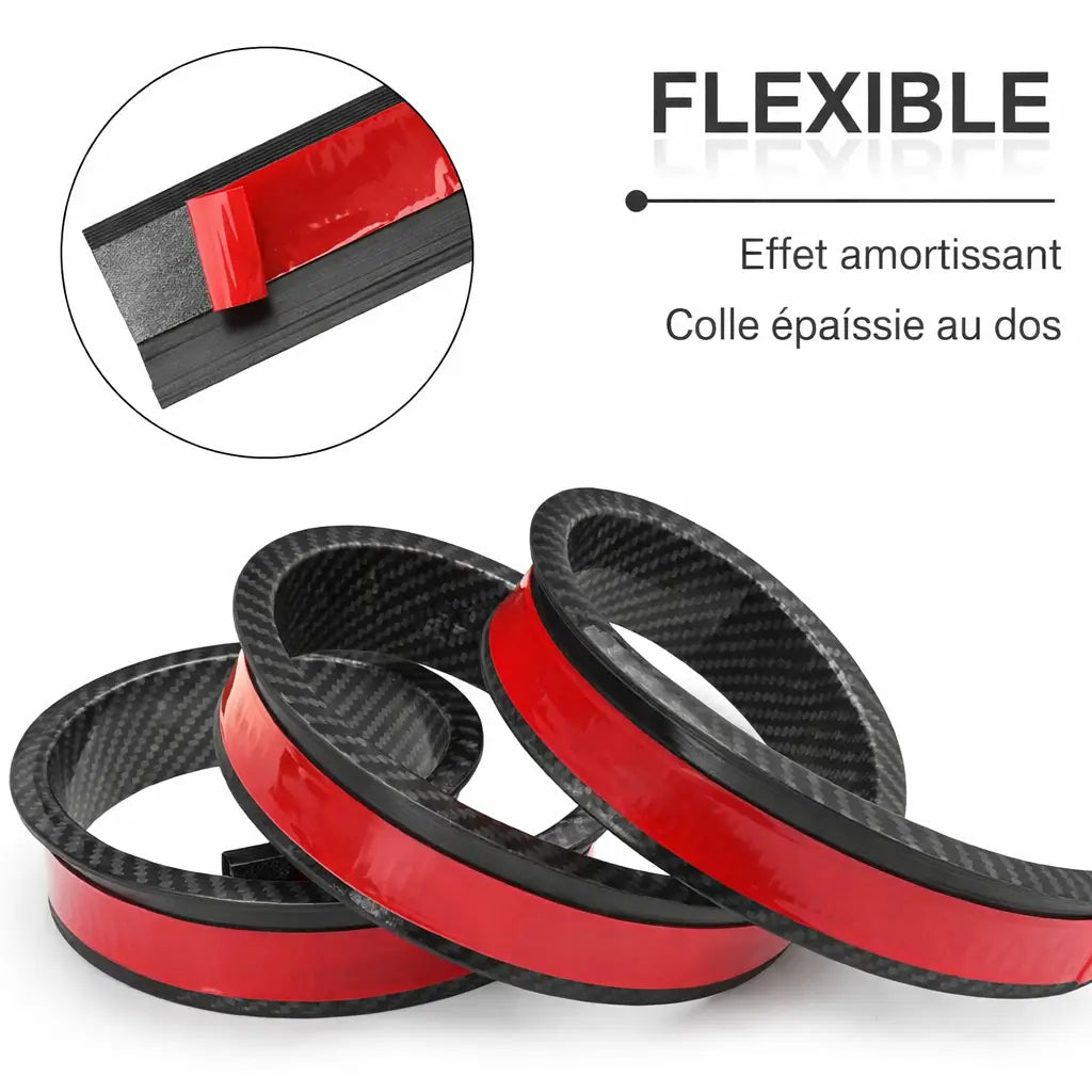 واقيات رفارف السيارة بنقشة ألياف الكربون – طول 3 متر